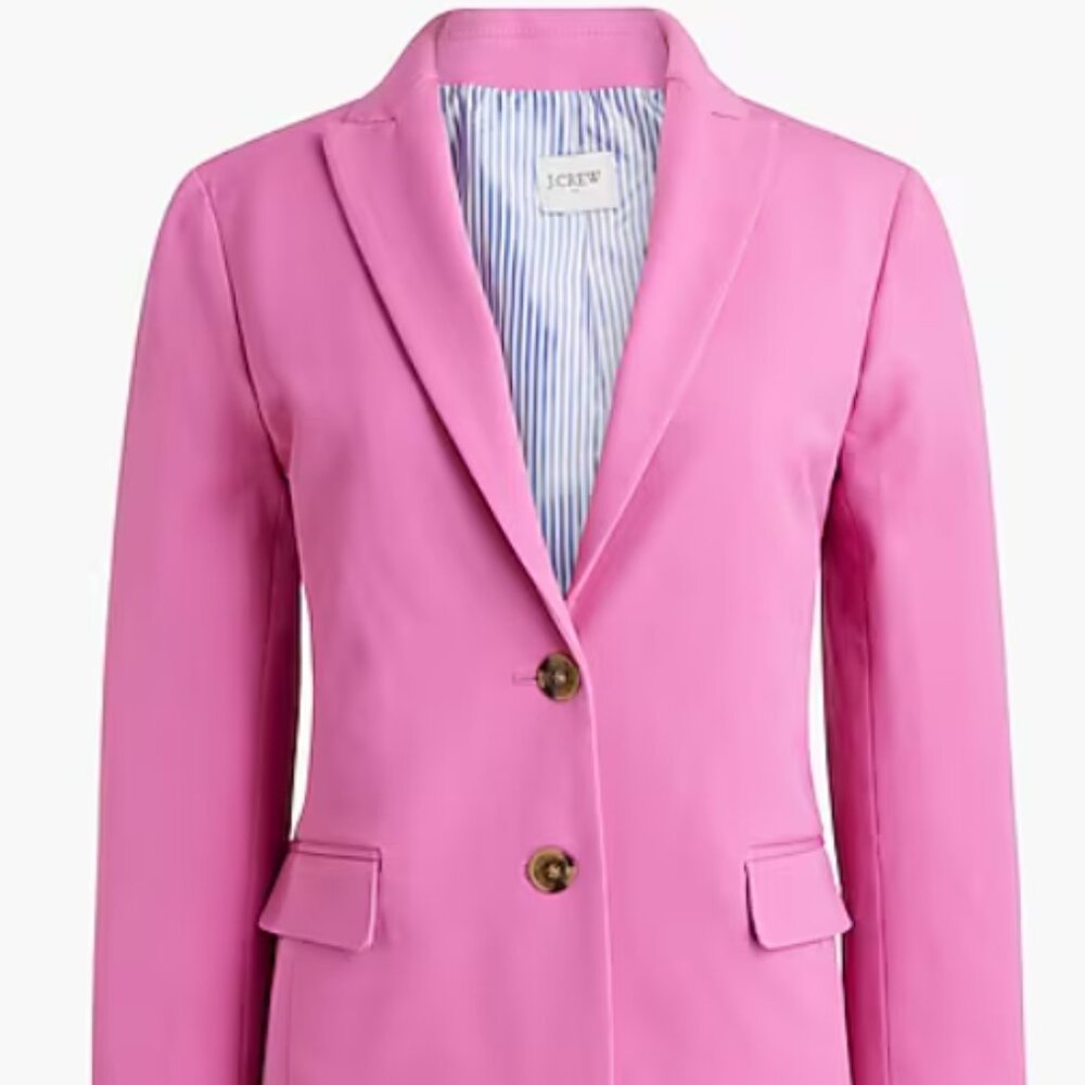 J. Crew Factory Cotton Blend Two-button Blazer - Picture 1 of 15